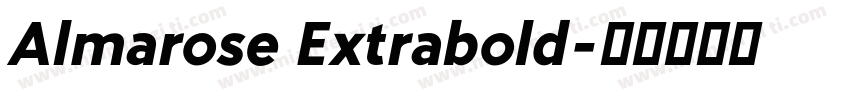 Almarose Extrabold字体转换
